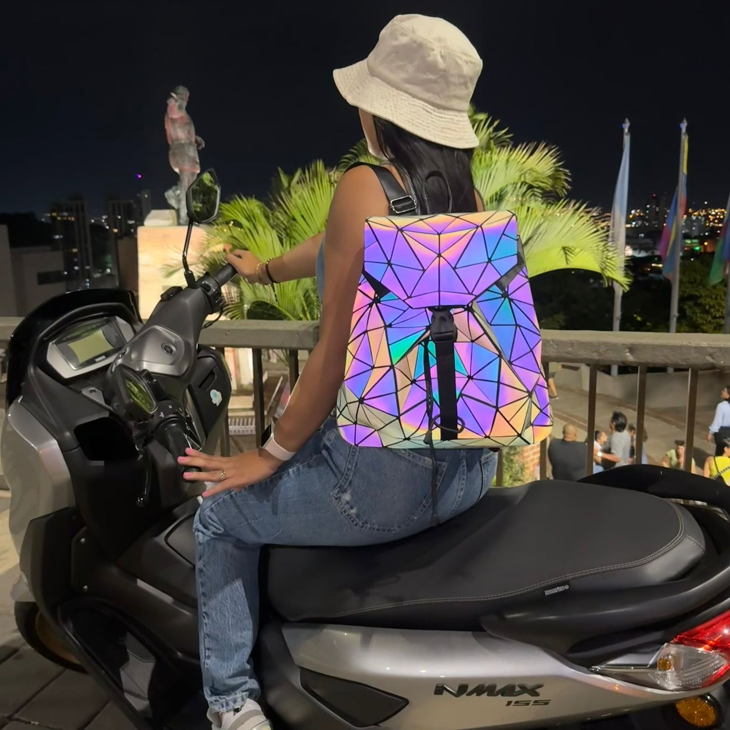 Mochila luminosa